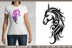 Unicorn Silhouette SVG. Unicorn SVG. Unicorn Cut File Product Image 2