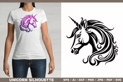 Unicorn Silhouette SVG. Unicorn SVG. Unicorn Cut File Product Image 2