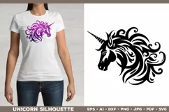 Unicorn Silhouette SVG. Unicorn SVG. Unicorn Cut File Product Image 2