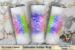 tumbler wrap, sublimation tumbler, unicorn burst, glitter burst tumbler