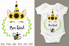 Unicorn Sunflower svg
