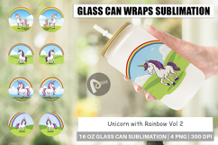 Glass Can Rainbow Unicorn Product Image 1