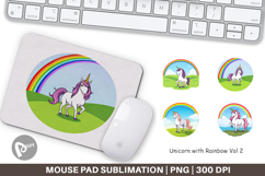 Mouse Pad Rainbow Unicorn Product Image 1