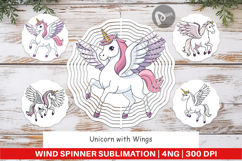 Wind Spinner Winged Unicorn Product Image 1