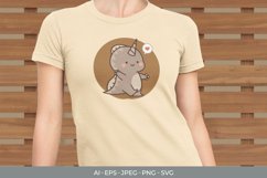 Unicornasaurus for T-Shirt Design Product Image 1