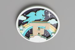 Nursery Sign Laser Cut File - Magical Unicorn Letter F Product Image 5