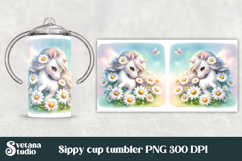 Cute unicorn kids sippy cup | Kids tumbler | Sippy cup PNG Product Image 1