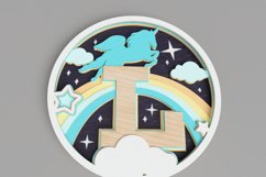 Nursery Sign Laser Cut File - Magical Unicorn Letter L Product Image 2