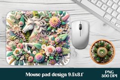 Unicorn mouse pad PNG sublimation design bundle Product Image 2