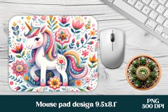 Unicorn mouse pad PNG sublimation design bundle Product Image 4