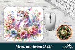 Unicorn mouse pad PNG sublimation design bundle Product Image 3