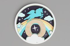 Nursery Sign Laser Cut File - Magical Unicorn Letter O Product Image 1