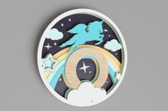 Nursery Sign Laser Cut File - Magical Unicorn Letter O Product Image 2