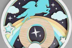 Nursery Sign Laser Cut File - Magical Unicorn Letter O Product Image 6