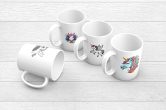 Cute Unicorn PNG Bundle | 10 Magical Fantasy Clipart Designs Product Image 2