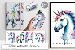Digital Paper Unicorns Watercolor Product Image 1