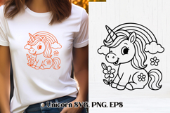 Unicorn SVG | Animal SVG | Cute unicorn clipart Product Image 1