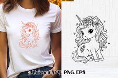 Unicorn SVG | Animal SVG | Cute unicorn clipart Product Image 1