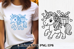 Unicorn SVG | Animal SVG | Cute unicorn clipart Product Image 1