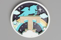 Nursery Sign Laser Cut File - Magical Unicorn Letter T Product Image 5