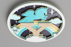Nursery Sign Laser Cut File - Magical Unicorn Letter Y Product Image 5