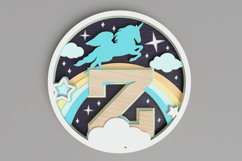 Nursery Sign Laser Cut File - Magical Unicorn Letter Z Product Image 1