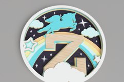 Nursery Sign Laser Cut File - Magical Unicorn Letter Z Product Image 3