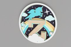Nursery Sign Laser Cut File - Magical Unicorn Letter Z Product Image 5