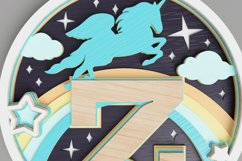 Nursery Sign Laser Cut File - Magical Unicorn Letter Z Product Image 6