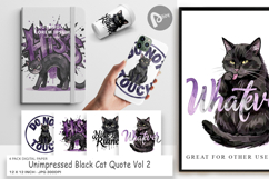 Unimpressed Black Cat Digital Paper Product Image 1