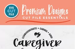 Unleash your creativity with our unique Caregiver SVG. Design and personalize custom shirts and tote bags for special gifts. Compatible with Cricut and Silhouette cutting machines.
