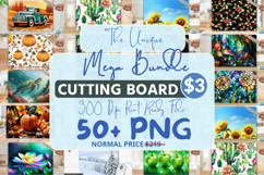 Unique Mega Cutting Board PNG Bundle, Cutting Board PNG Product Image 1