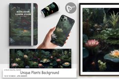 Digital Paper Unique Plants Background Product Image 1