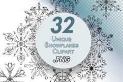 Unique Snowflakes Clipart Product Image 1