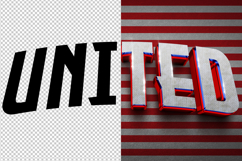 United 3D editable text effect Product Image 2