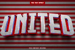 United 3D editable text effect Product Image 1