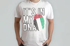 It's in my DNA UAE Flag Fingerprint PNG Sublimation Product Image 2