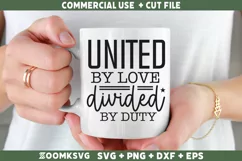 United by love divided by duty SVG | Military SVG Product Image 2