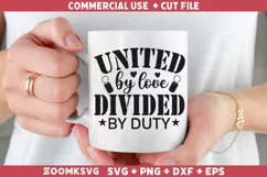 United by love divided by duty SVG, Veteran SVG, Military Product Image 2