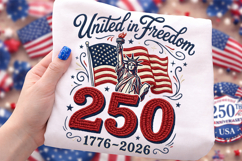 united freedom design, 250th anniversary, patriotic shirt design, usa anniversary png, freedom anniversary shirt, american pride design, 1776 2026 png, patriotic tshirt png, independence day design, usa celebration file