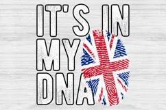 It's in my DNA UK Flag Fingerprint PNG Sublimation Product Image 1
