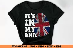 It's in my DNA United Kingdom Flag Fingerprint Sublimation Product Image 2