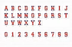 United Kingdom Flag Alphabet Union Jack Sport Varsity Letter Product Image 2