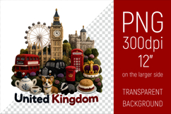 United Kingdom Travel Landmark Illustration