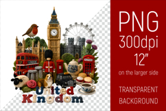 United Kingdom Travel Landmark Illustration