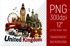 United Kingdom Travel Landmark Illustration