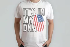 It's in my DNA USA Flag Fingerprint PNG Sublimation Product Image 2