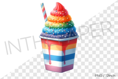 United States Snow Cone PNG USA bingsu clipart dessert Product Image 1