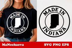 United States Postage Stamp SVG | Made in Indiana Design Product Image 1