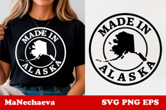 United States Postage Stamp SVG | Made in Alaska Design Product Image 1